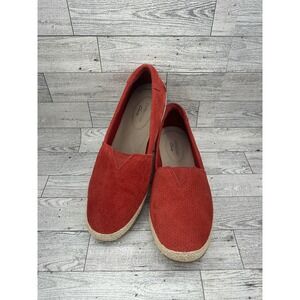 Clarks Shoes Womens Size 8 Espadrille Slip On Suede Ultimate Comfort Loafer 39‎